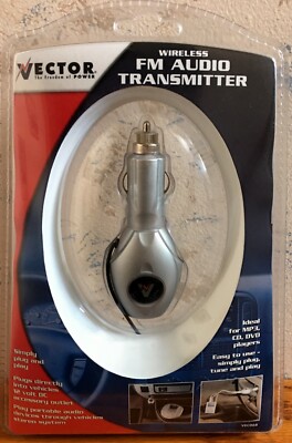 Vector Wireless Car Truck SUV FM Audio Transmitter VEC068 Plug-n-Play NEW 