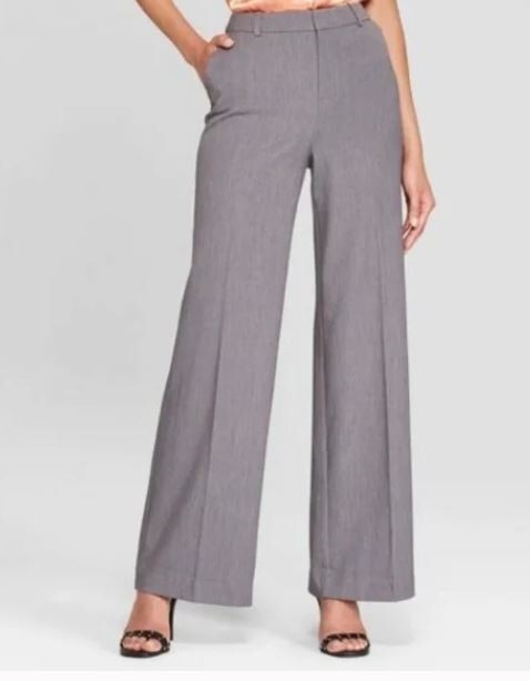 A NEW DAY Womens Gray High Rise Wide Leg Relaxed Dress Pants 6 | eBay A NEW DAY Womens Gray High Rise Wide Leg Relaxed Dress Pants 6 | eBay