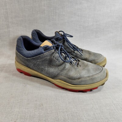 Ecco Biom Hybrid 3 Blue Spikeless Gore-Tex GTX Men Sz 11 Lace Golf Shoes Sneaker