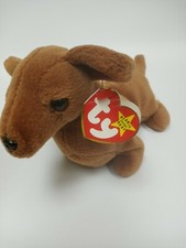 Ty Beanie Baby Weenie Dog Vintage Style:4013 Made In KOREA   Rare Item 