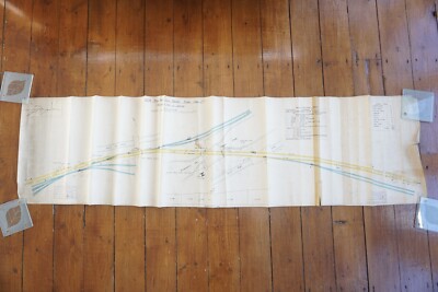 1933 LNER Leeds District Kerdby Canal Railway Track Signal Plan Diagram Map 