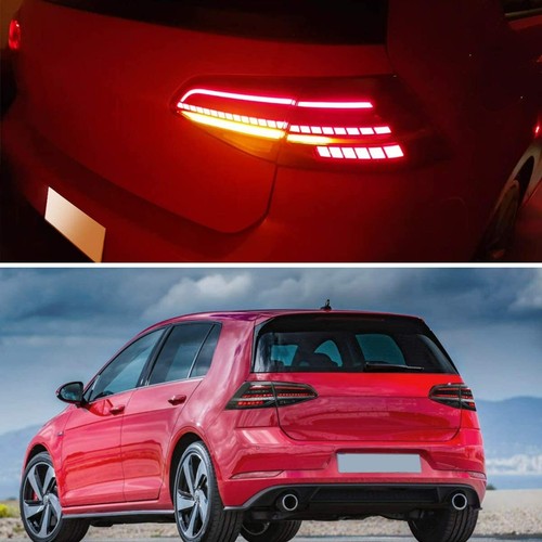 Customized SMOKED FULL LED Taillights for 2013-2019 VW Golf MK7 GTI HATCHBACK AU - Picture 2 of 7
