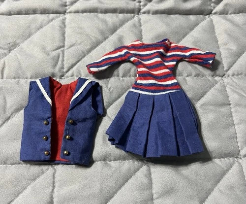 Vintage 1963 Skipper Barbie Outfit "Ship Ahoy" Aboard Ship From Mattel LQQK