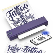 Wireless Bluetooth Tattoo Stencil Printer - Portable Thermal Copier with 5 Trans