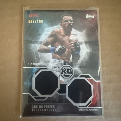 2026 Topps UFC Knockout - Carlos Prates - 1-2 Combo Relic Card - /199 #OTC-CP￼