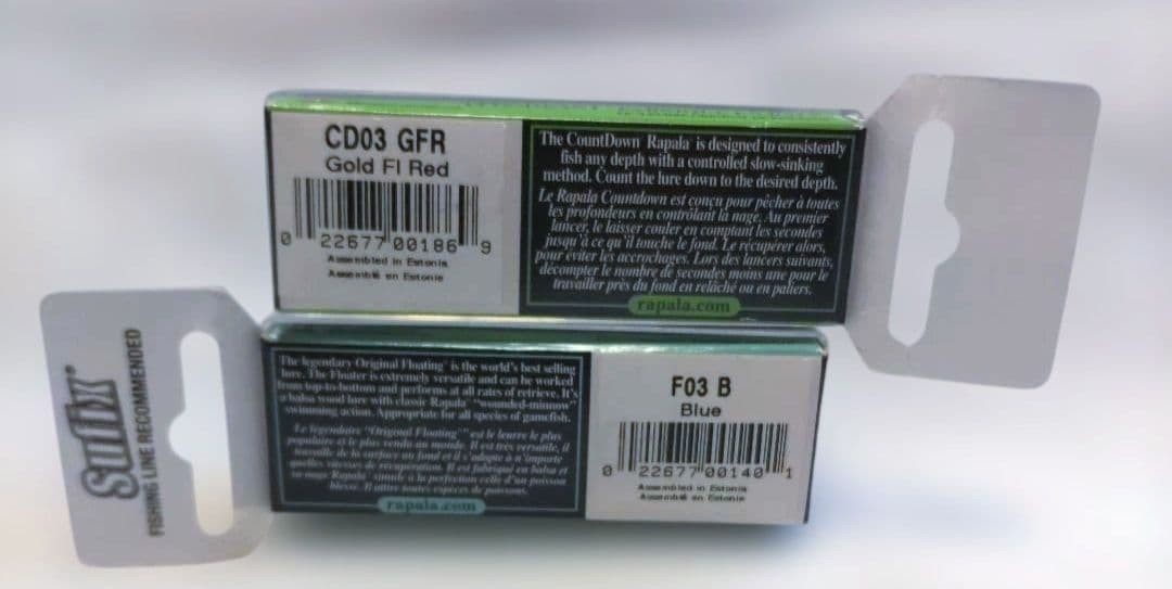 [Unopened] Rapala Countdown CD3 and Floating F3 (Set of 2) Japan Import Lure - Image 2