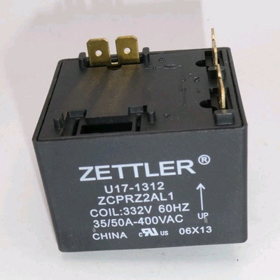Zettler ZCPRZ2AL1 Power Relay 332V Coil DPST 35/50A 6-Pin Heavy Duty