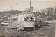 Original Boston Photo MTA PCC Streetcar #3187 Arlington Heights Trolley T5C
