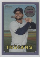 2018 Heritage High Number Hot Box Chrome Purple Refractor Yonder Alonso 3l7