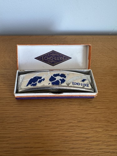 Vintage M. Hohner - Echo Luxe Harmonica With Original Box