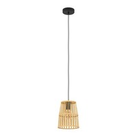 HäNgelampe Pendelleuchte Esstisch Stahl In Schwarz Holz In Braun E27 Fassung