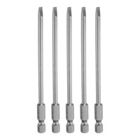 "5 StüCk SL4 Magnetische Schlitzschraubendreher-Bits,4Mm,4\""