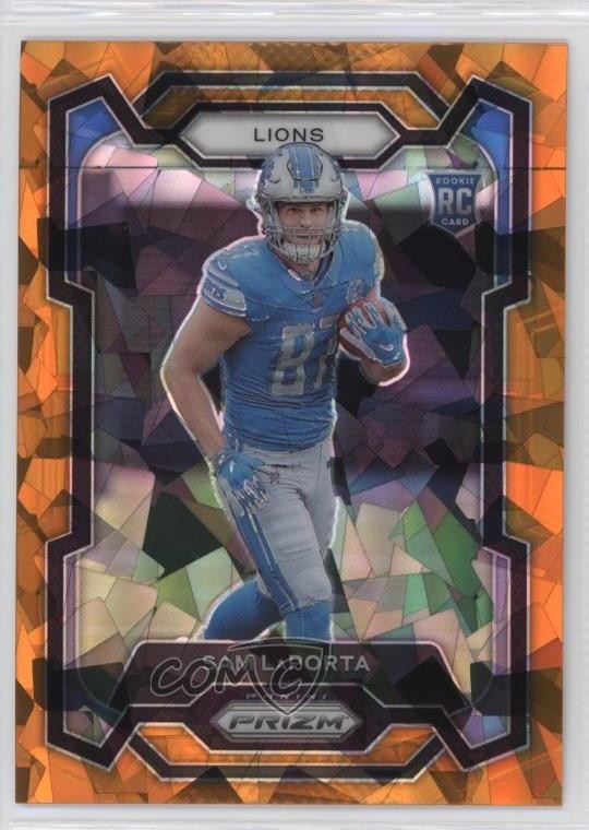 2023 Panini Prizm Rookies Orange Ice Prizm Sam LaPorta #332 Rookie RC 1k9t