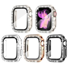 Goton 4-Pack Bling Case for Apple Watch Series 11/10 Screen Protector Case 46...