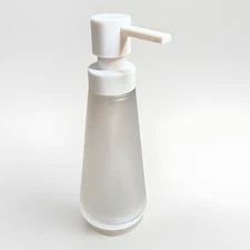 Room Essentials Clear Frosted Plastic Soap Dispenser For Kitchen Or Bath