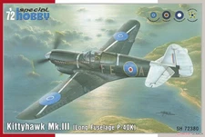 Special Hobby SH72380 1/72 sacle Kittyhawk Mk. III "P-40 K Long Fuselage"