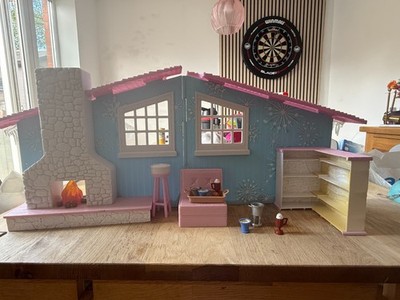 MGA Bratz Snow Winter Lodge Spielset elektronisch funktionsfähig unvollständig Fehlteile