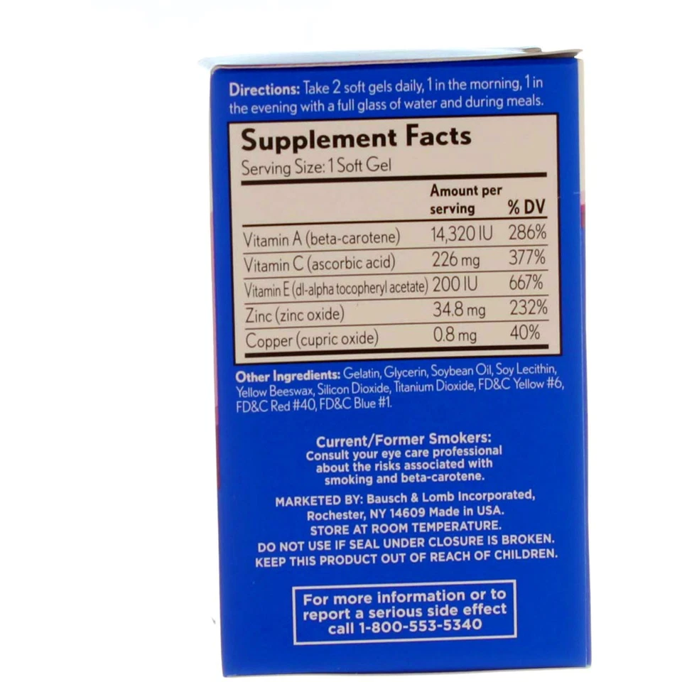 5 Pack Bausch & Lomb PreserVision AREDS Softgels, 60 Ct - Image 4 of 4