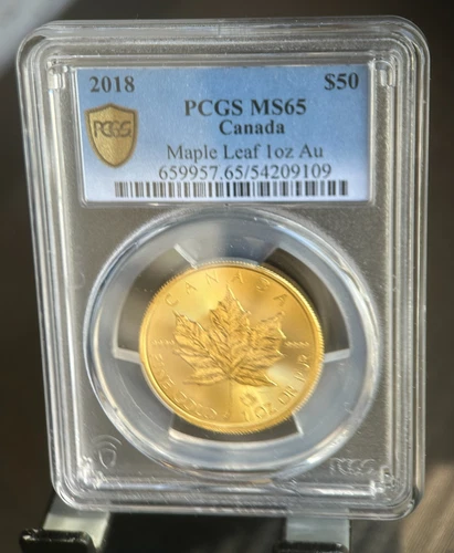 2018 Canadian Gold Maple Leaf 1 oz — photo from the most recent tracked eBay sale