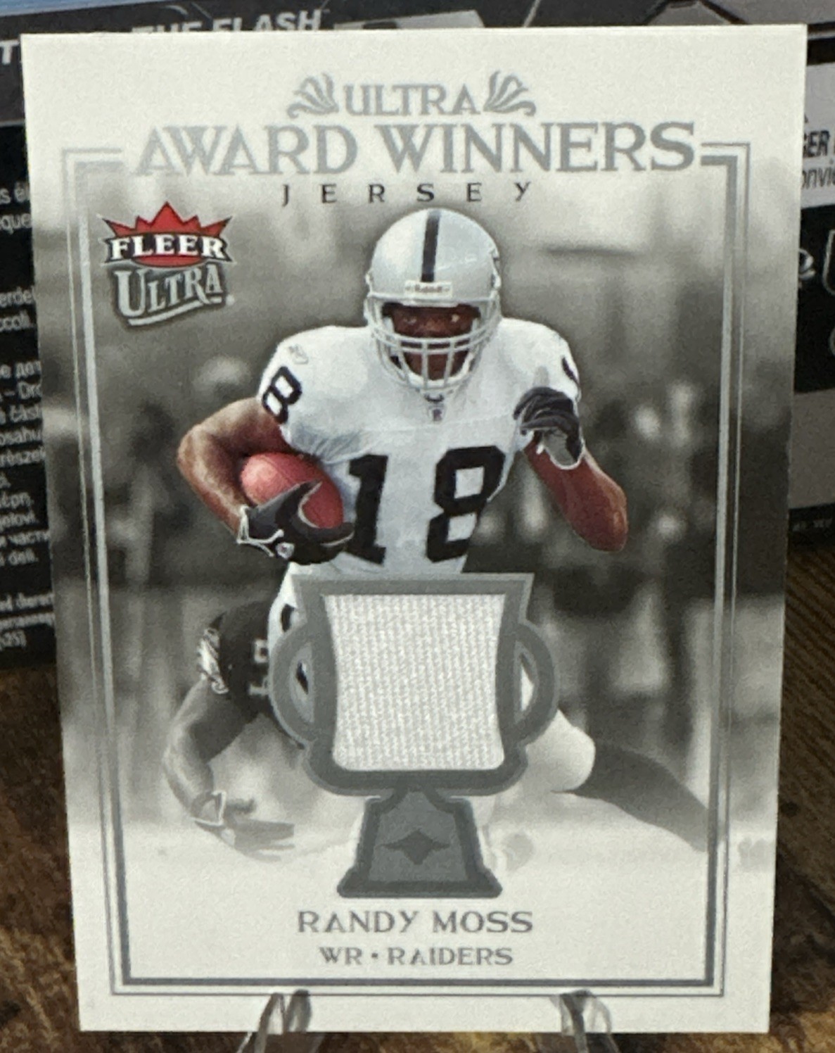 2006 Fleer Ultra Game Used Jersey Patch Randy Moss HOF
