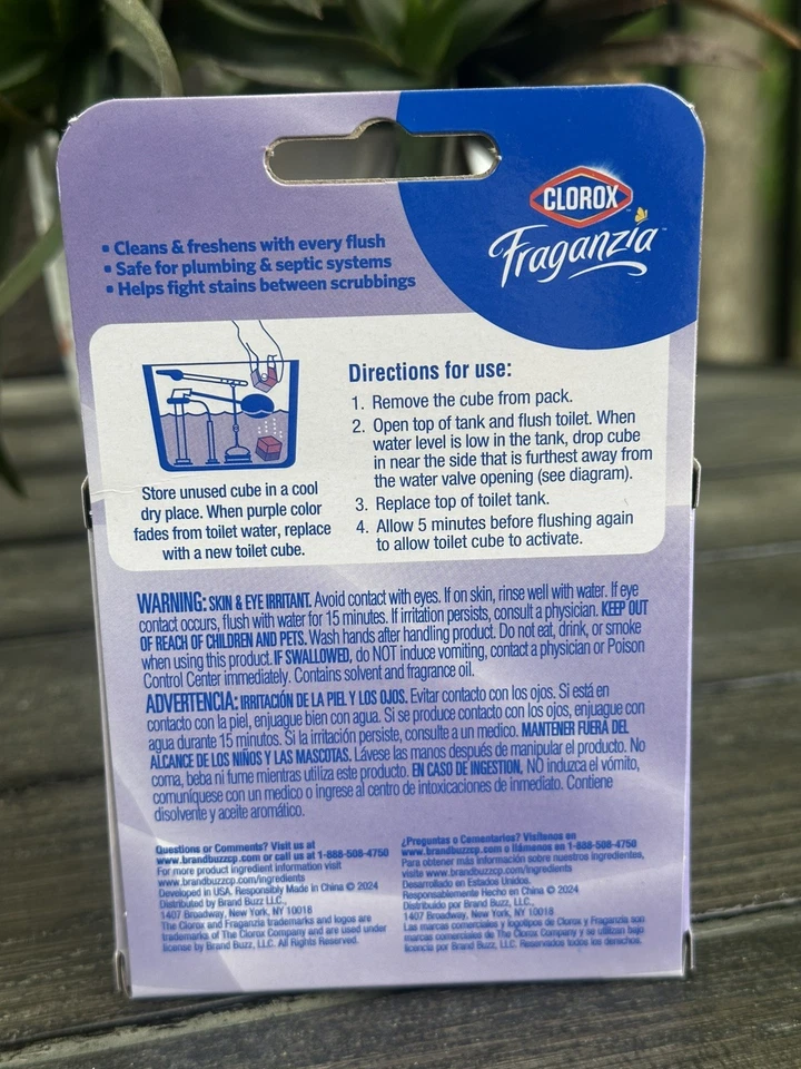 Lote de 3 Cajas Clorox Limpiador Automático Inodoro Lavanda Sin Blanqueador Foto 3 de 4