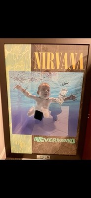 Nirvana Nevermind Poster  Signed, Authenticated by Piece of the Past Inc.