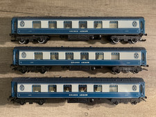 Hornby R230 OO Gauge Golden Arrow Pullman Parlour Car Blue Grey x 3