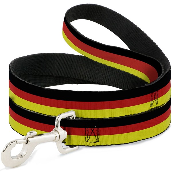 "Dog Leash Stripes Black/Red/Yellow Wide 1.5\" (Us Import)"-image