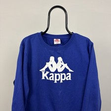 Kappa Mens Blue Large Logo Crew Neck Pullover...