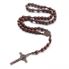 Handmade Wooden Catholic Rosaries Rosary Necklace From Bethlehem Olive Wood
