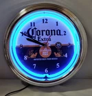Vintage 1990s CORONA EXTRA BEER NEON SIGN CLOCK BAR BREW BEER SIGN OLD IMPORT