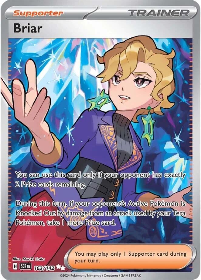 Briar - 163/142 - Pokemon Stellar Crown Full Art Ultra Rare NM