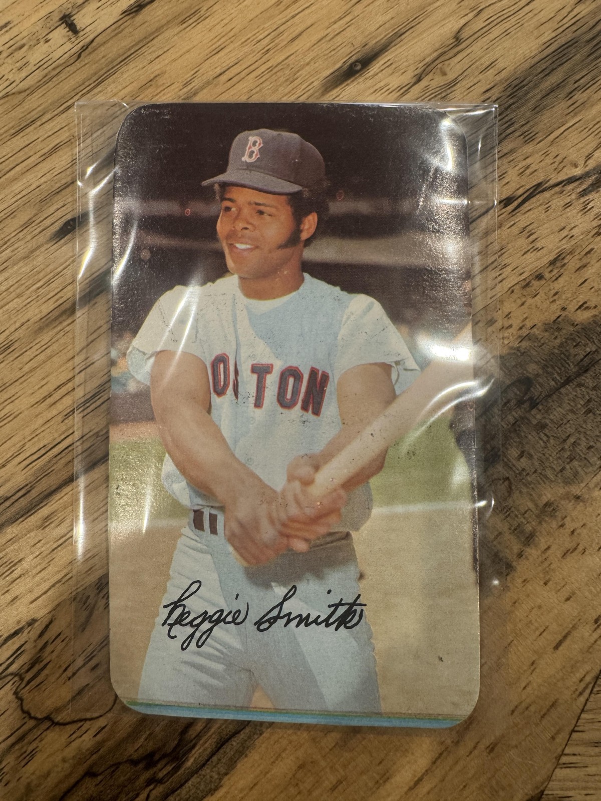 1971 Topps Super #1 Reggie Smith Box Topper - Poor Condition