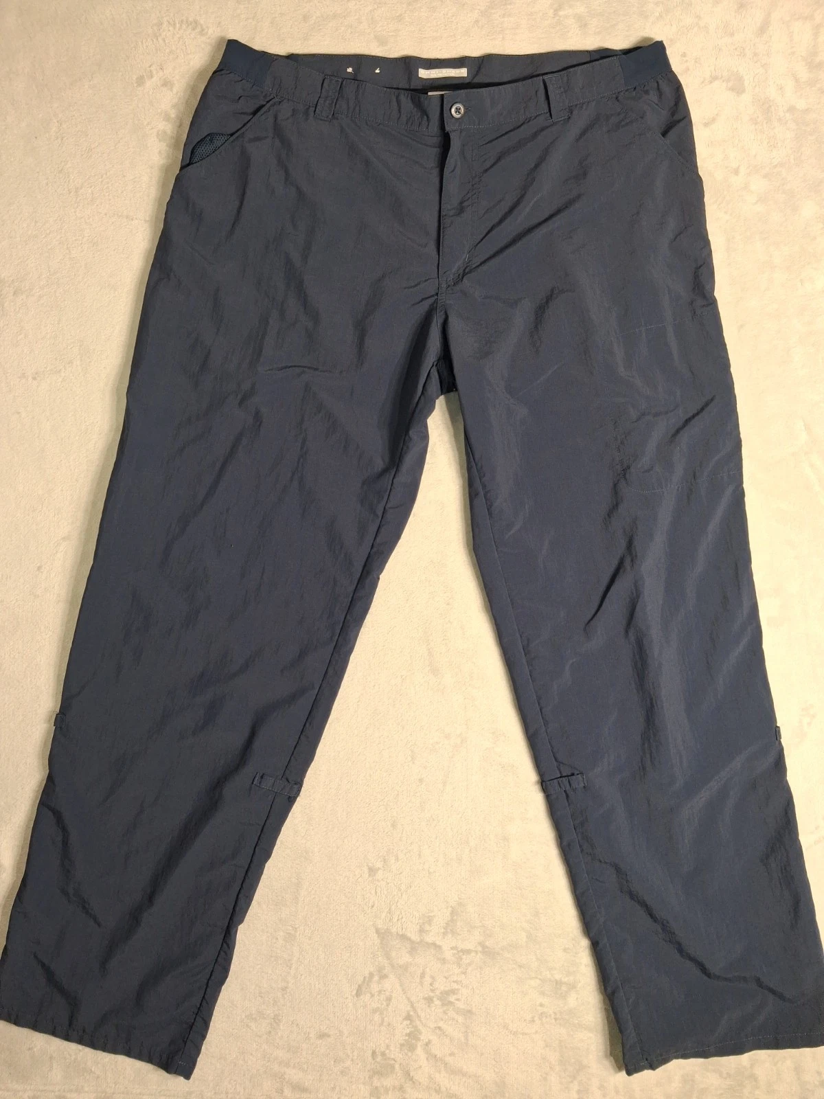 Columbia PFG Men's Omni-Shade Fishing Pants Navy Blue XL Sun Protection Hiking