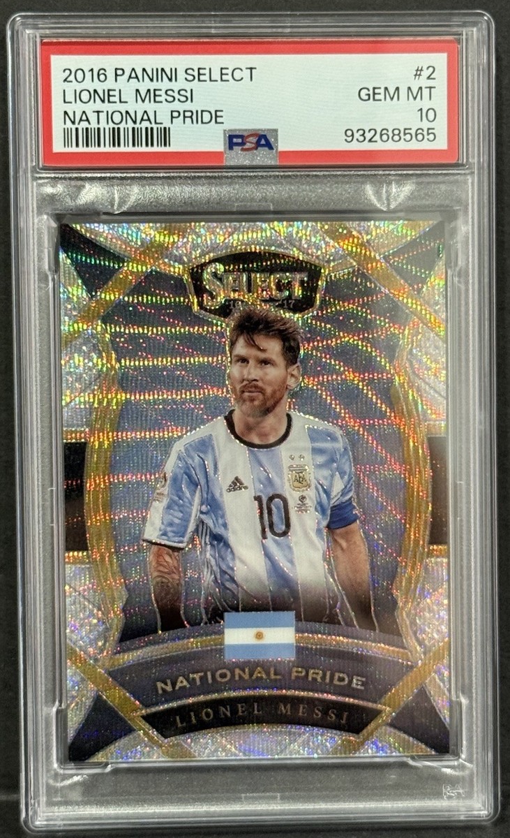 2016-17 Panini Select Argentina Lionel Messi National Pride Silver