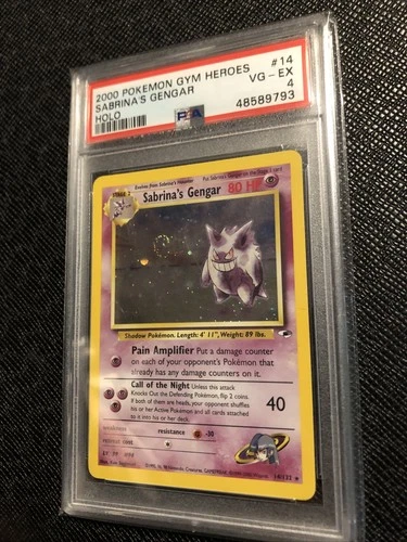 🌀Swirl🌀Sabrina’s Gengar Gym Heroes #14 PSA 4