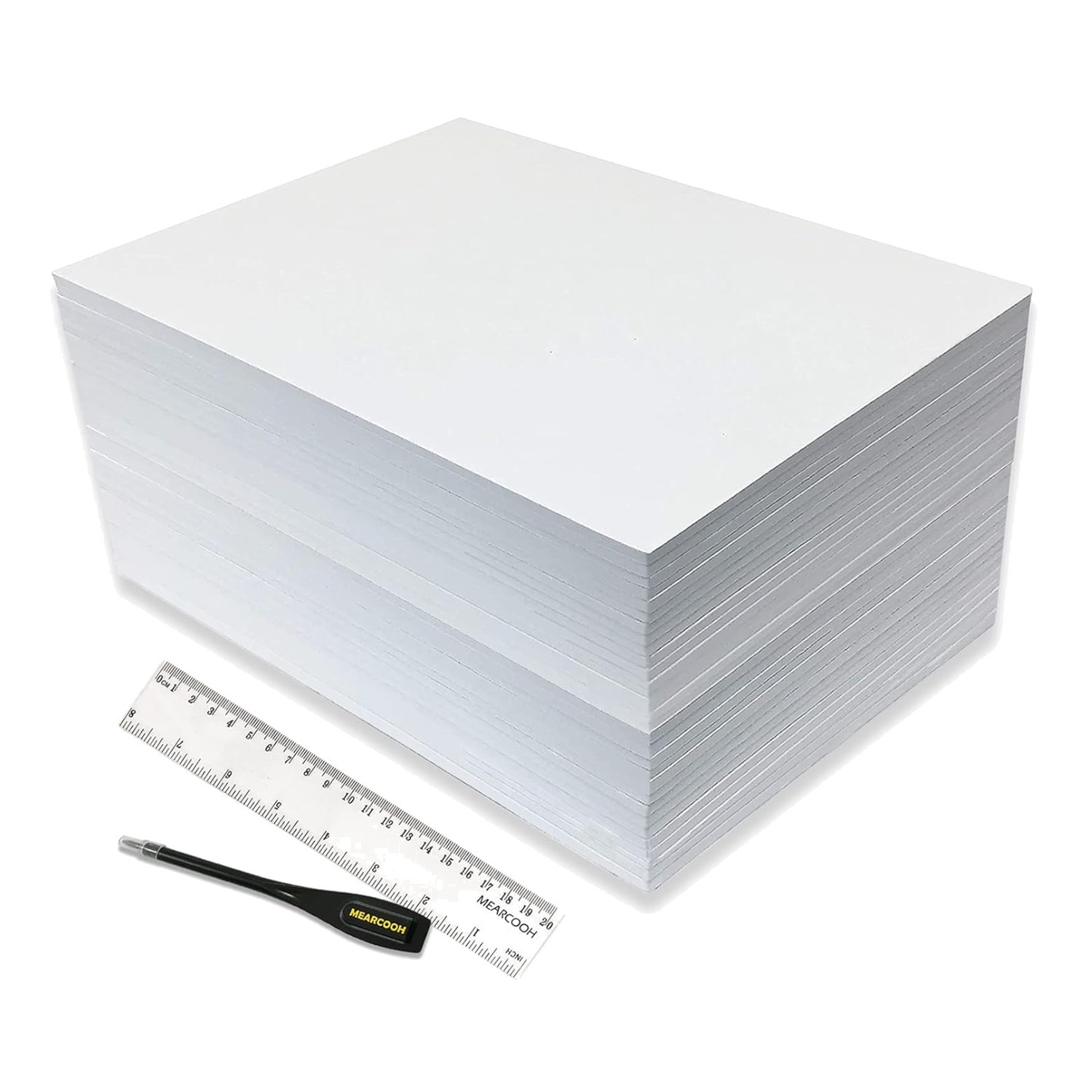 Versatile 30 Pack White EVA Foam Sheets, Perfect for Scrapbooking & Crafts