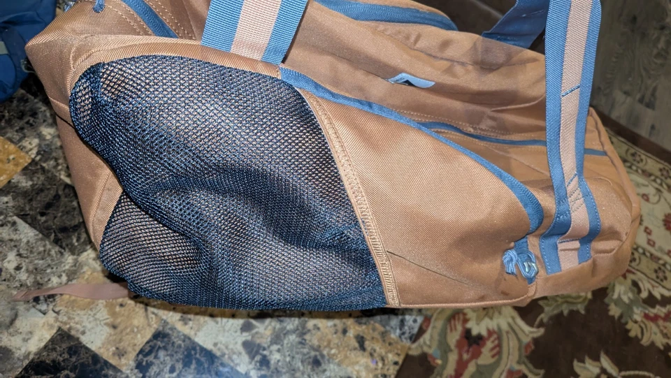 Ozark Trail 35 Ltr Convertible Backpack Duffel, Durable Polyester, Brown - Image 4 of 4