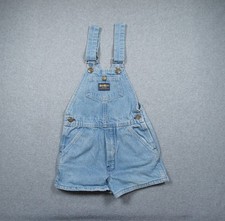 Vintage Oshkosh B'gosh Overalls Toddler Kids 7 Blue Denim Jean Vestbak