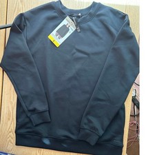 New Womens Mondetta Sweatshirt Lightweight Fleece Inside Black size Small/Medium