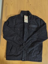 Levi's Canvas Black Chore Coat Jacket Motorcycle Rider Men's Small S Quilted
