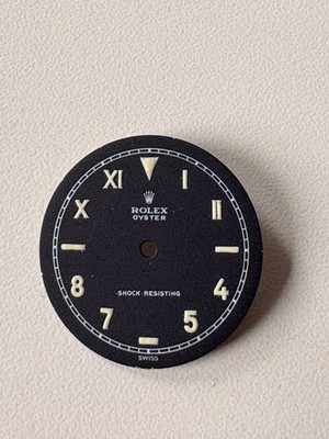 Original Rolex Oyster Zifferblatt California Dial Schwarz Refinished Vintage X7
