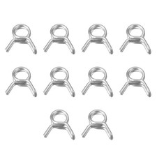 20Pcs 5.5mm Spring Clips Spring Hose Clamp Double Wire