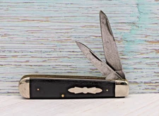 Vintage 1900–1930s CATTARAUGUS LITTLE VALLEY 22256 Large Ebony Jack Knife