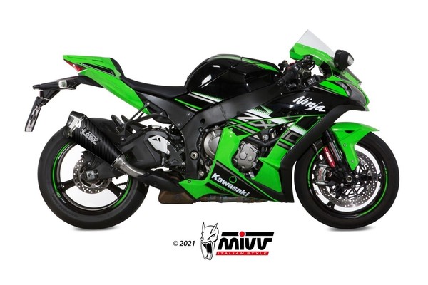 Endrohr Mivv Delta Race Kohlenstoff Kawasaki ZX10-R 1000 2024 2025-image