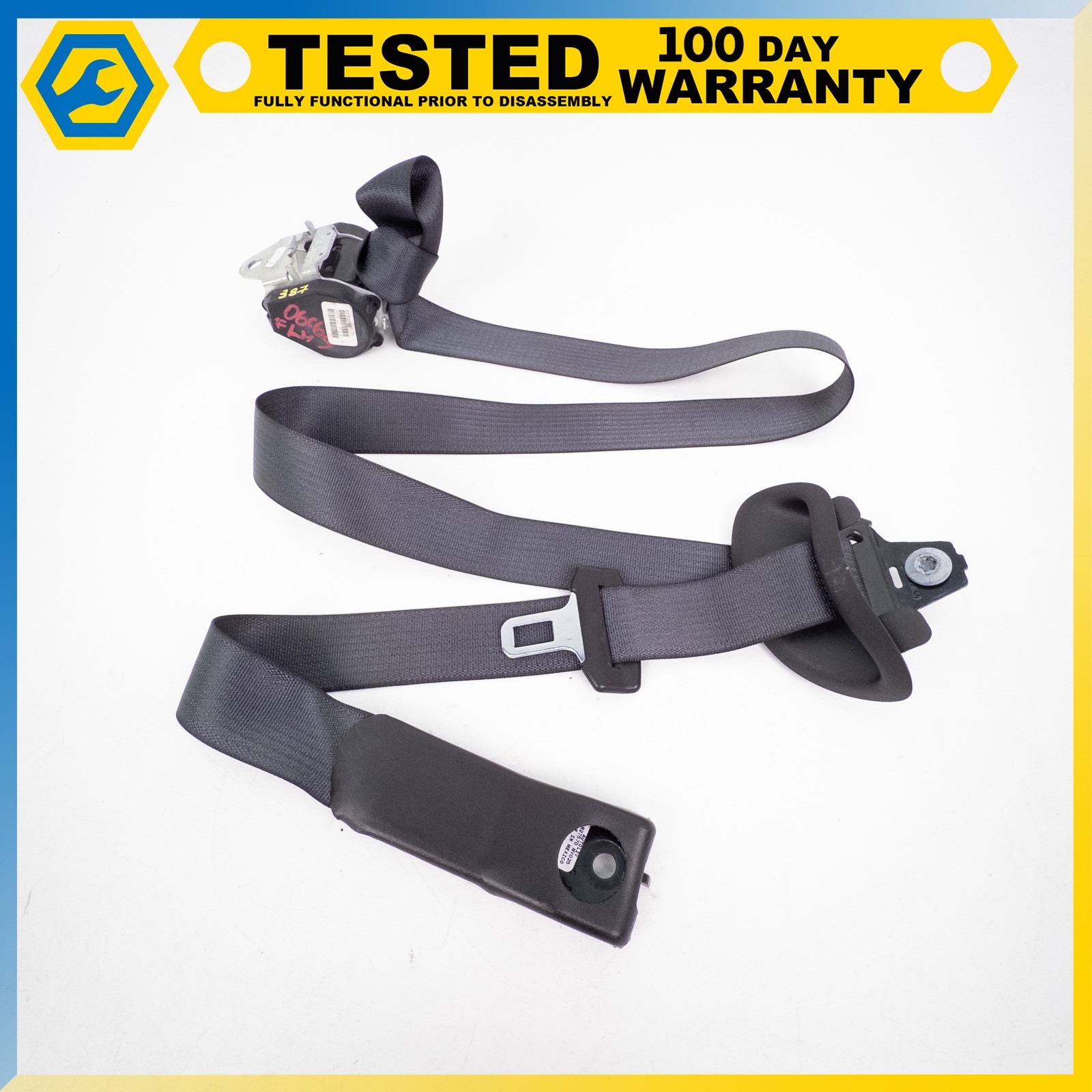 05-13 CHEVROLET CORVETTE C6 FRONT LEFT DRIVER SIDE SEAT BELT RETRACTOR OEM
