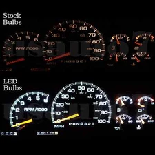 NEW Dash Cluster Gauge White SMD LED LIGHT BULBS KIT Fits 95-98 Chevy Silverado 