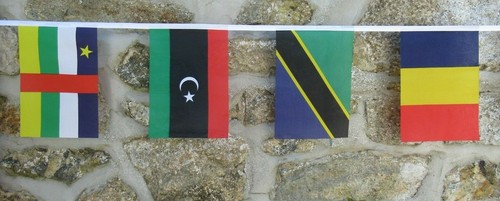 Afrika Multi-Nationen Flaggen Polyester Wimpelkette - alle 54 Nationen - Bild 3 von 12