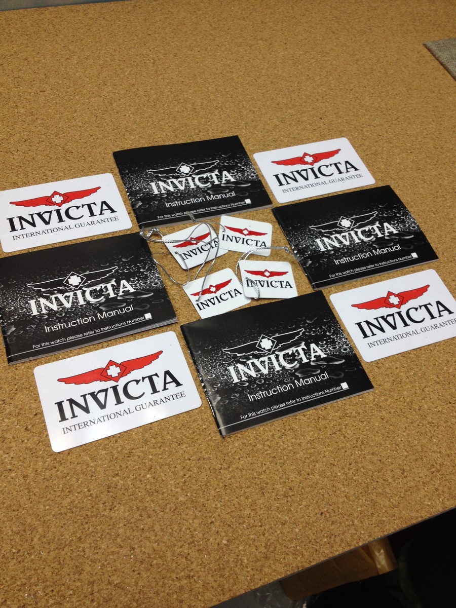 LOT NEW INVICTA WATCH INTERNATIONAL GUARANTEE CARD INSTRUCTION