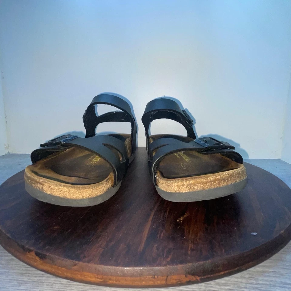 Sandalias Birkenstock para mujer 9 EE. UU. 40 UE Rio negras Birko Flor con cordones cómodas Foto 4 de 4